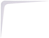 ProSource 21141PHL-PS Shelf Bracket, 182 lb/Pair, 12 in L, 10 in H, Steel, White